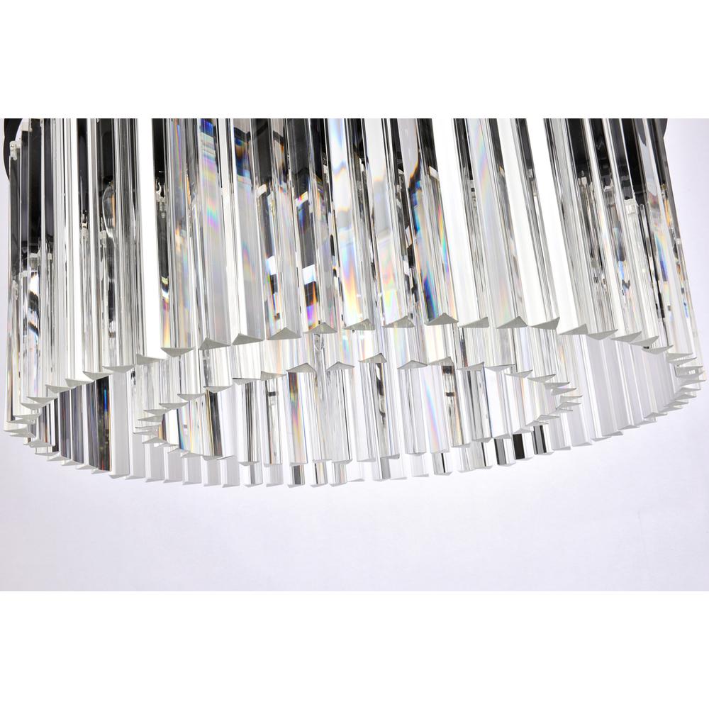 Sydney 8 light Matte Black Chandelier Clear Royal Cut Crystal. Picture 3