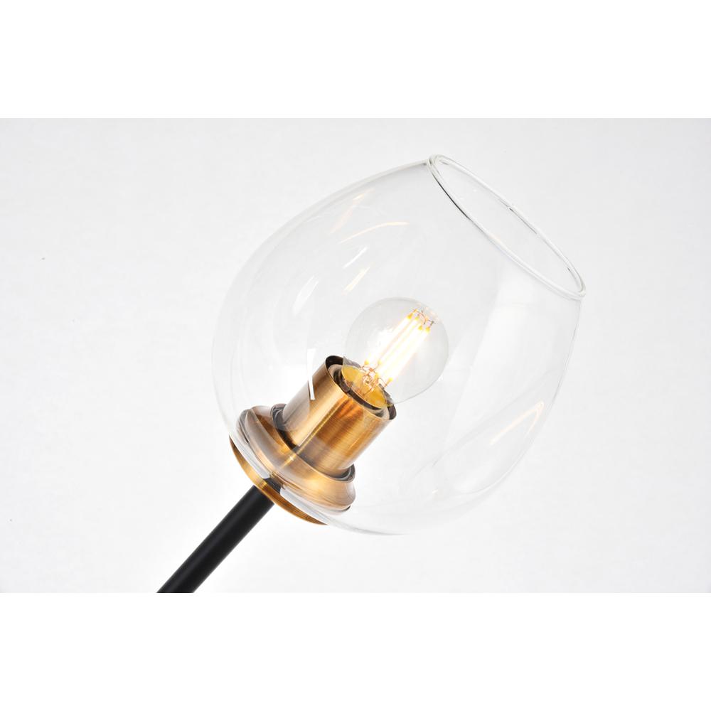 Cavoli 11 light in Light Antique Brass and Flat Black Pendant. Picture 3