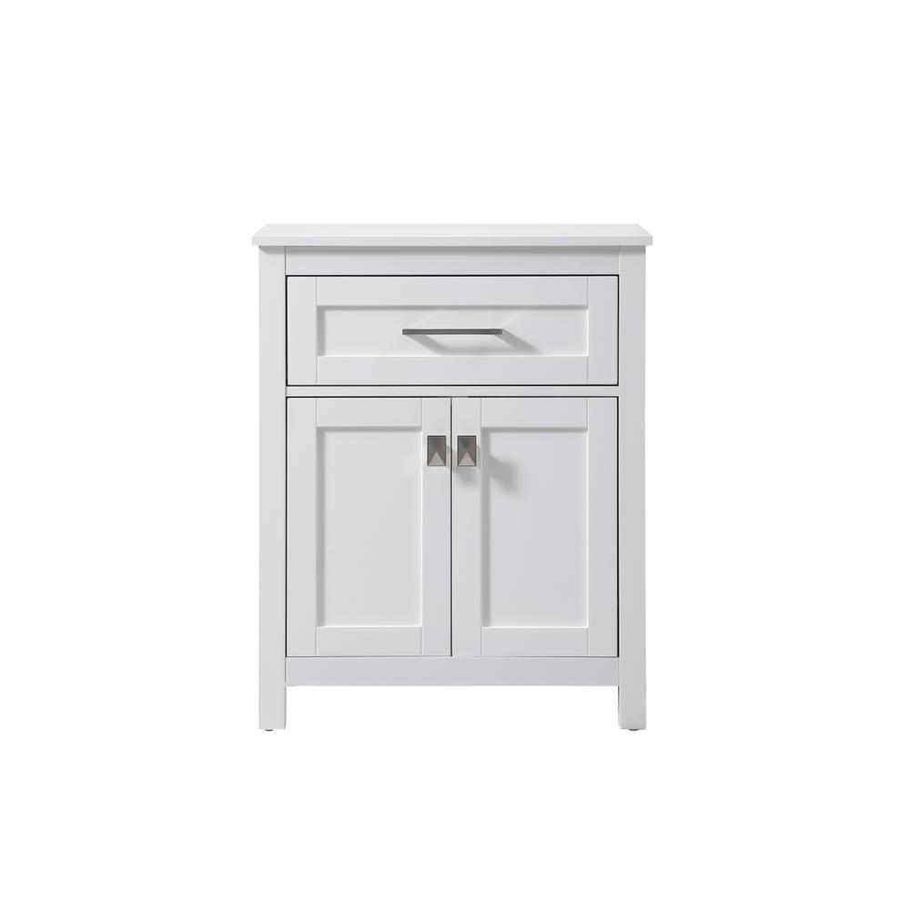 24 Inch Wide Bathroom Storage Freestanding Cabinet In White. Picture 1