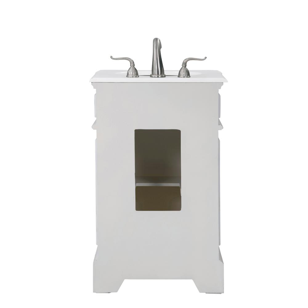21 inch Single Bathroom vanity in Antique White. Picture 10