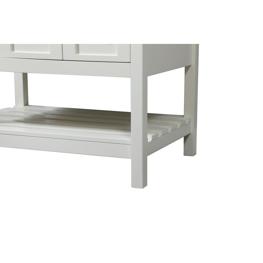 32 inch Single bathroom vanity in white with backsplash. Picture 13