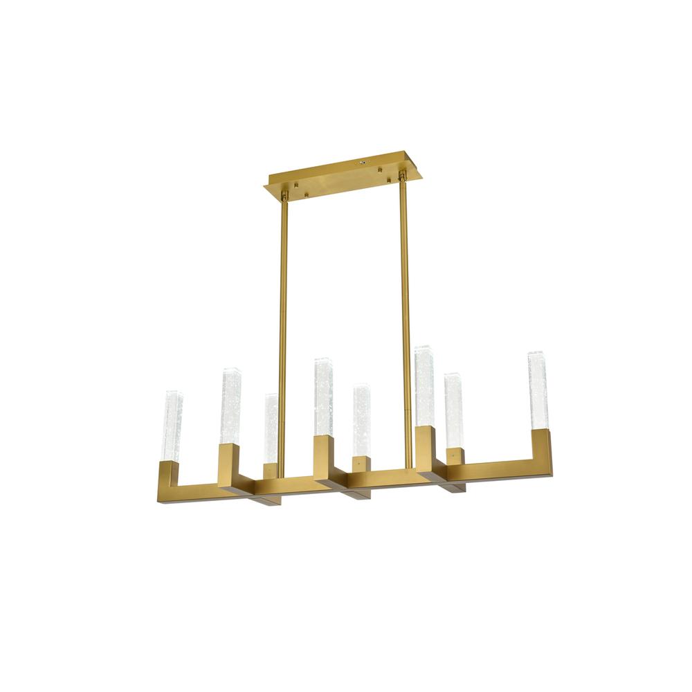Noemi 42 inch Adjustable LED Pendant in Satin Gold. Picture 5