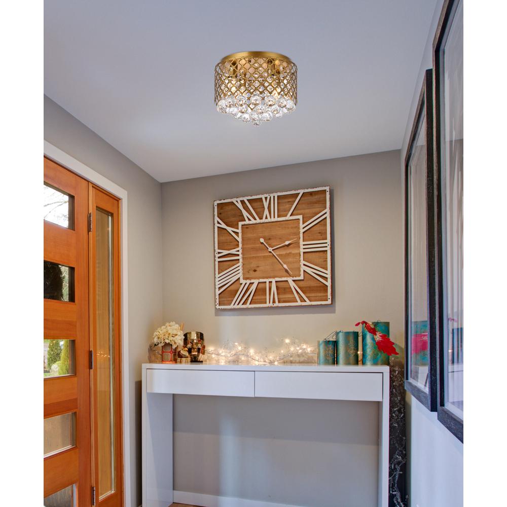 Tully 4 lights brass flush mount. Picture 7