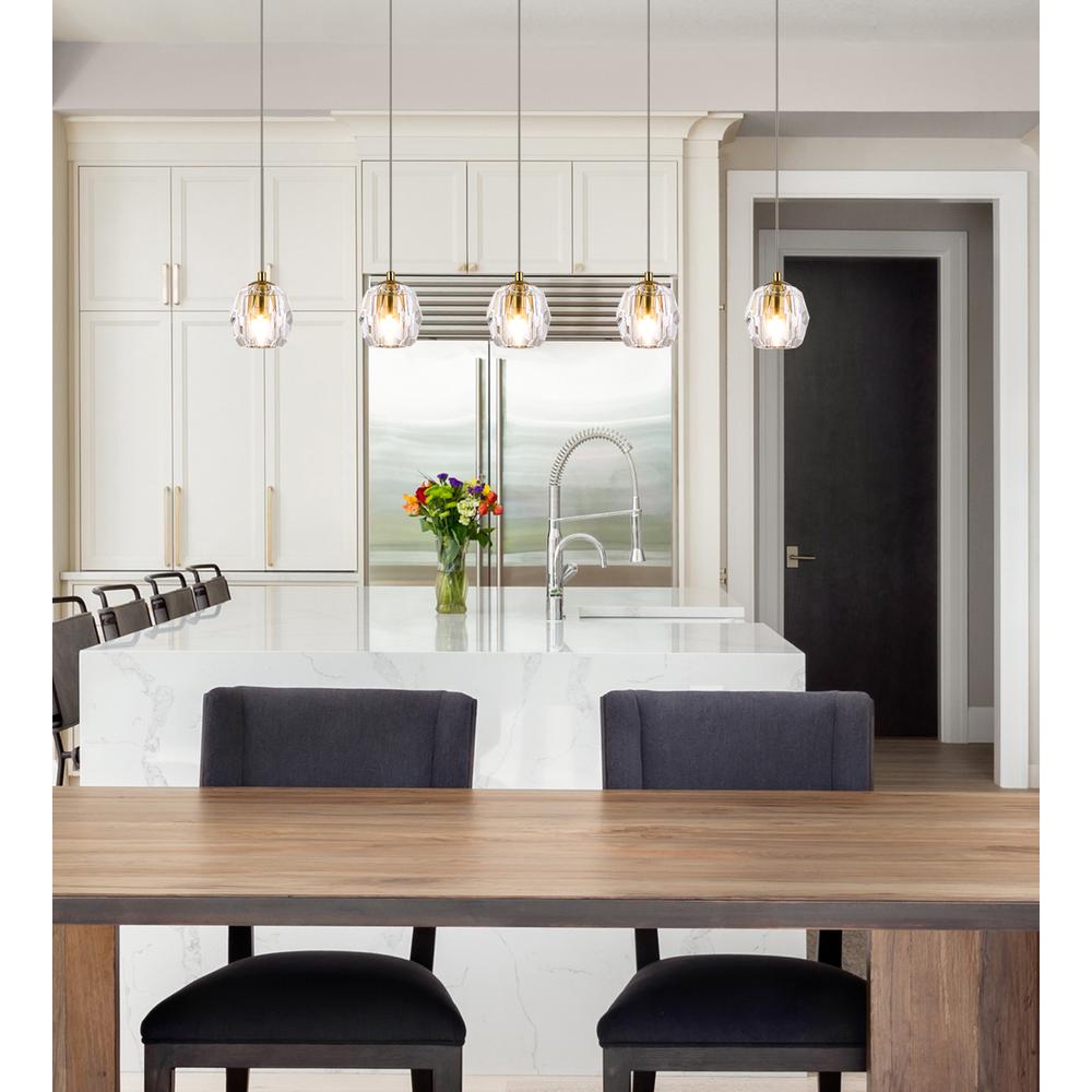 Eren 5 lights Gold pendant. Picture 6