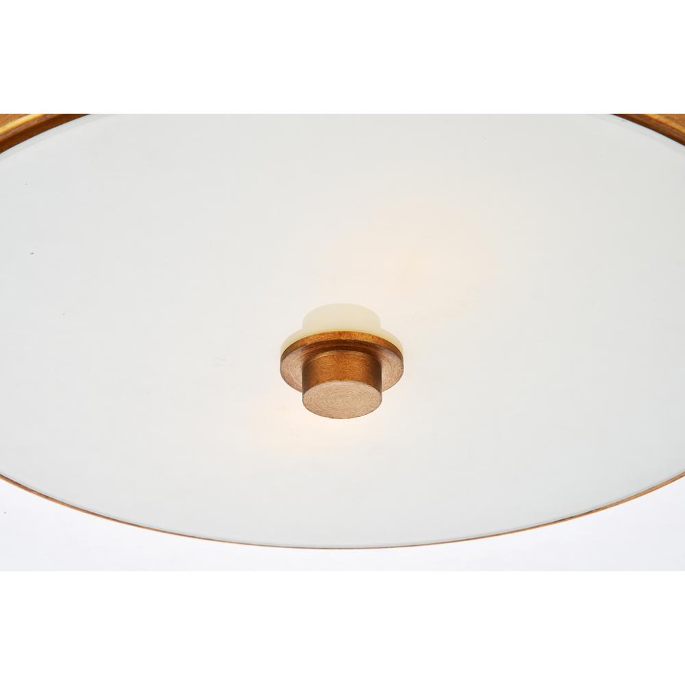 Hazen 2 light 12 inch Vintage Gold flush mount. Picture 4