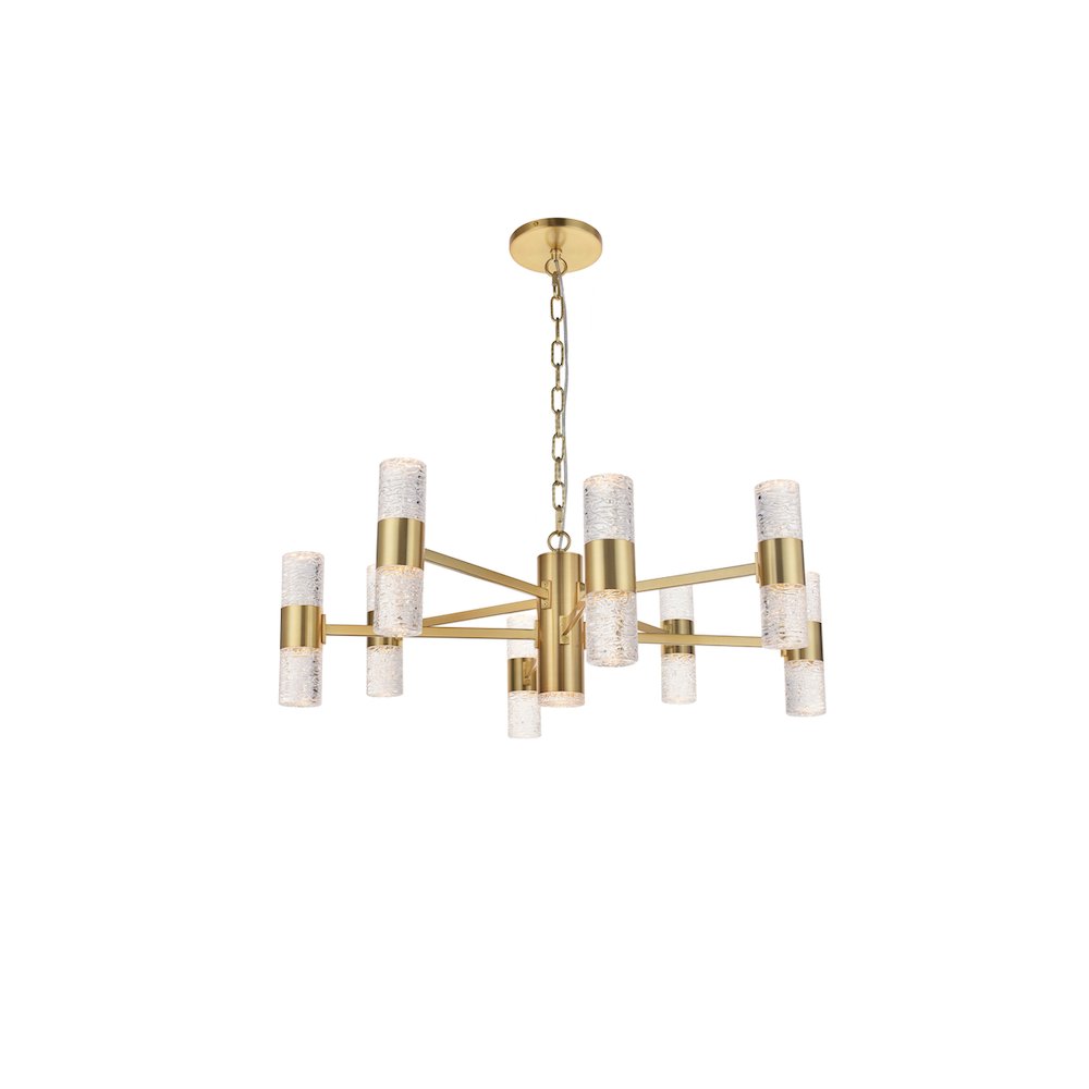 Vega 17 Light Gold Led Pendant. Picture 6