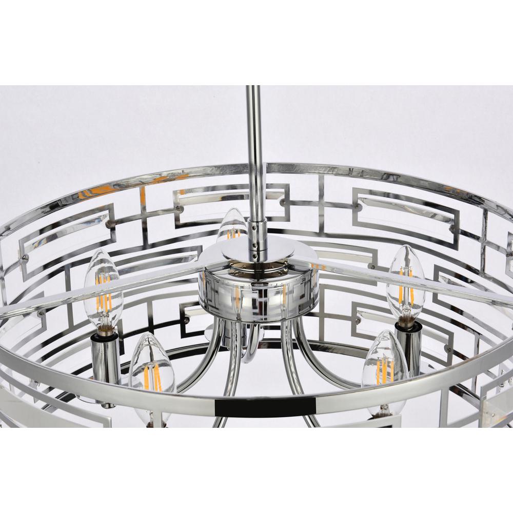 Kennedy 18.5 inch pendant in chrome. Picture 5