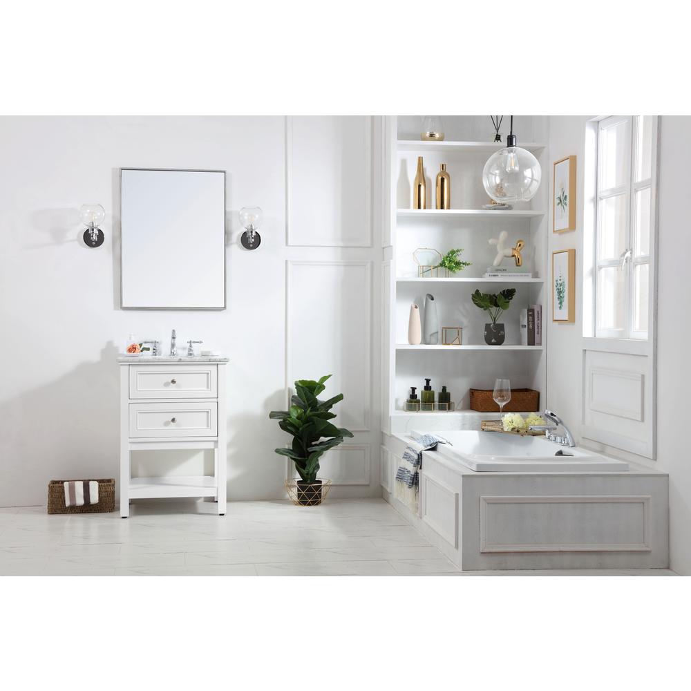42 in. Single bathroom vanity set in White. Picture 7