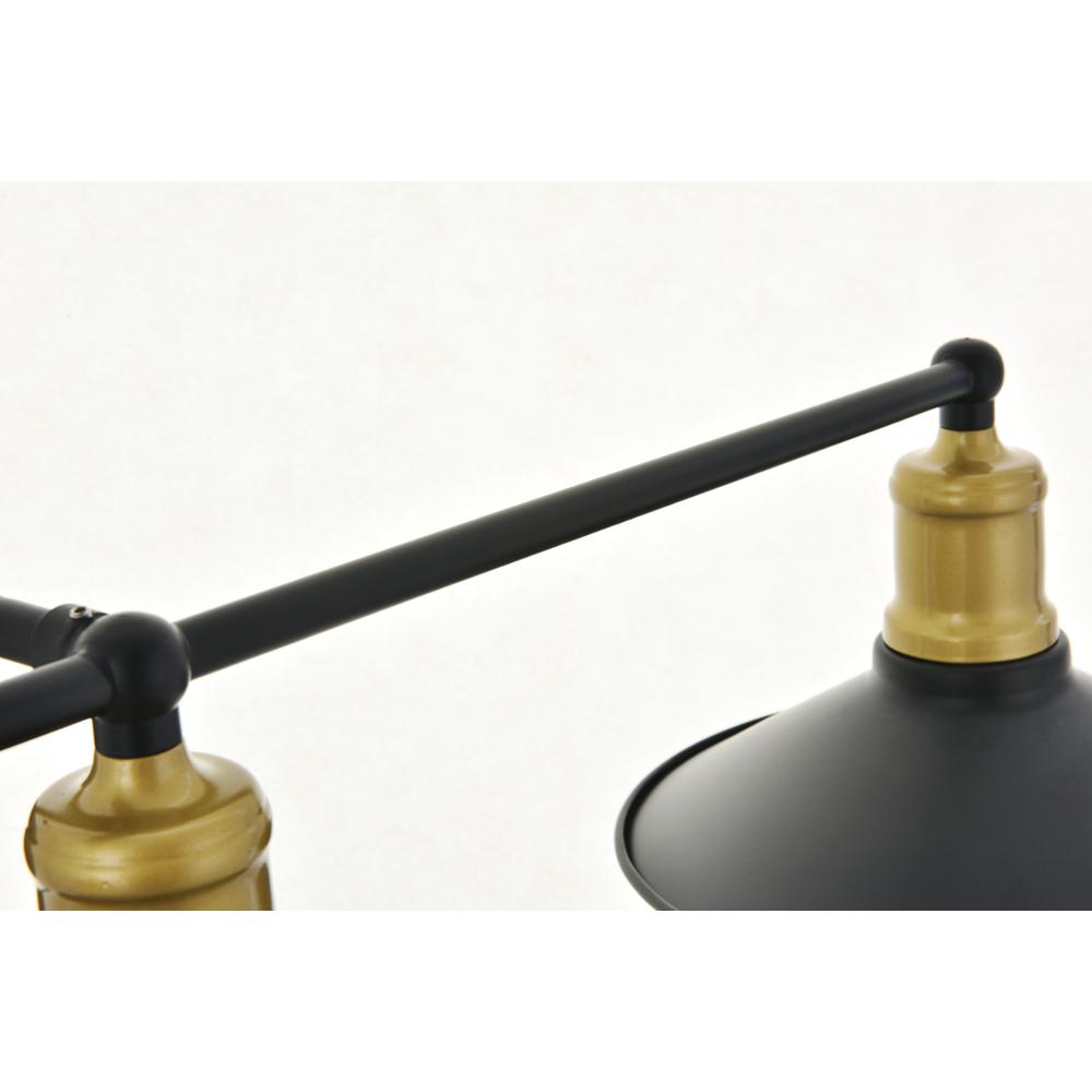Etude 3 light brass and black Wall Sconce. Picture 9