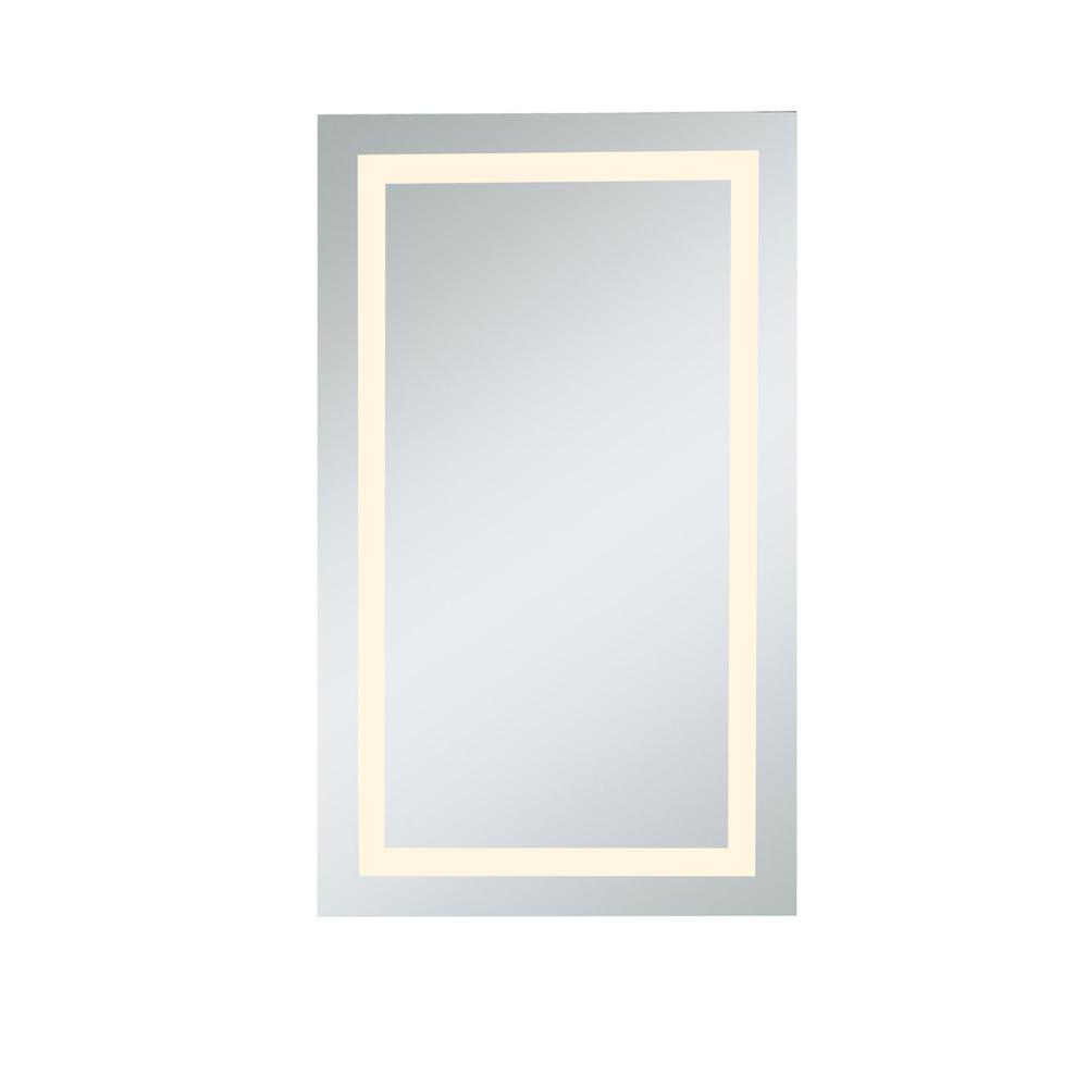 LED Hardwired Mirror Rectangle W24H40 Dimmable 3000K. Picture 1