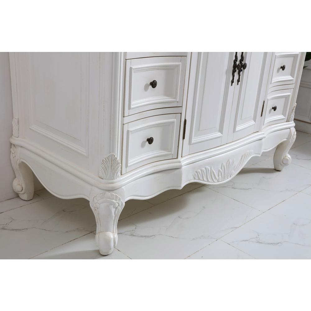 48 inch Single Bathroom vanity in antique white. Picture 6