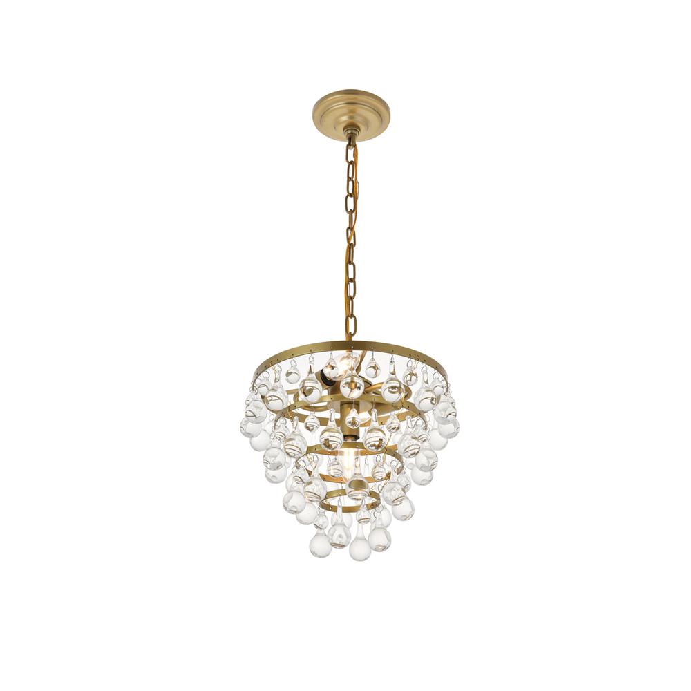 Kora 3 light Brass Pendant. Picture 6
