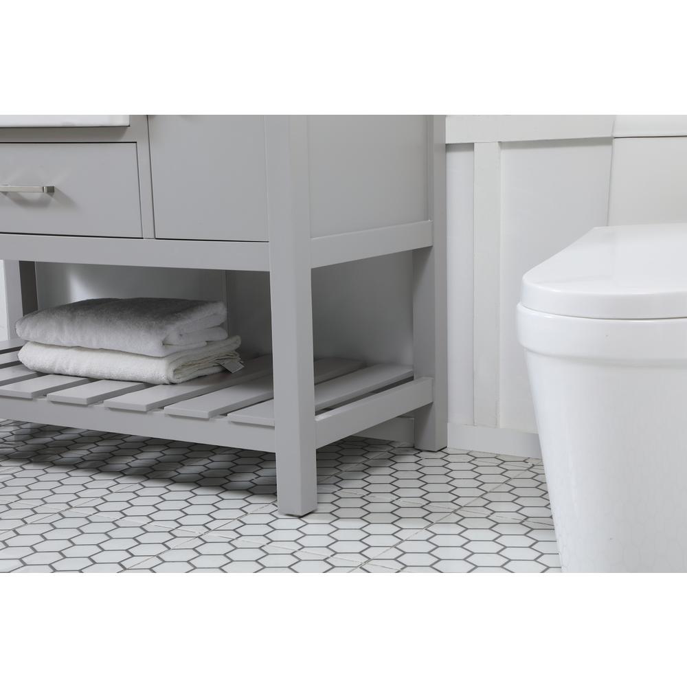 48 inch Single bathroom vanity in grey. Picture 6