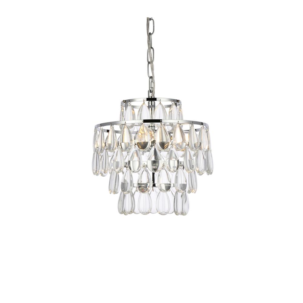 Mila 12 inch pendant in chrome. Picture 2