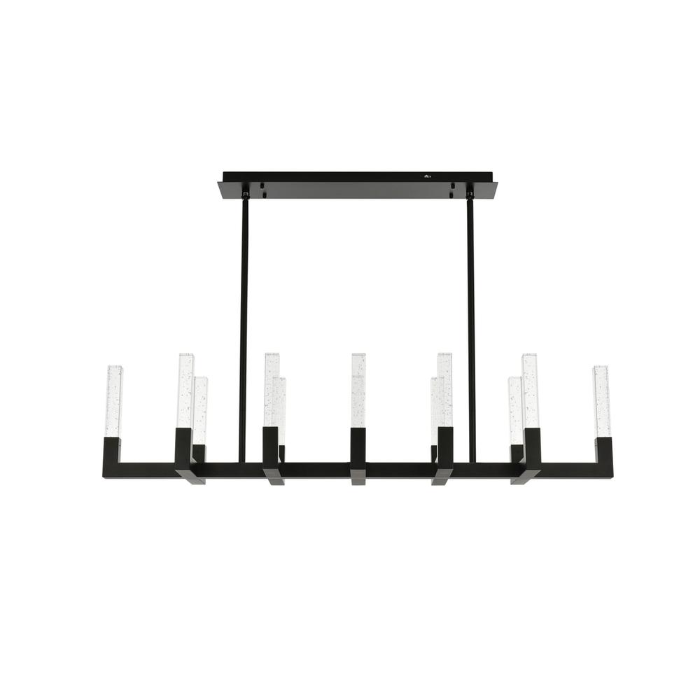 Noemi 54 inch Adjustable LED Pendant in Black. Picture 1
