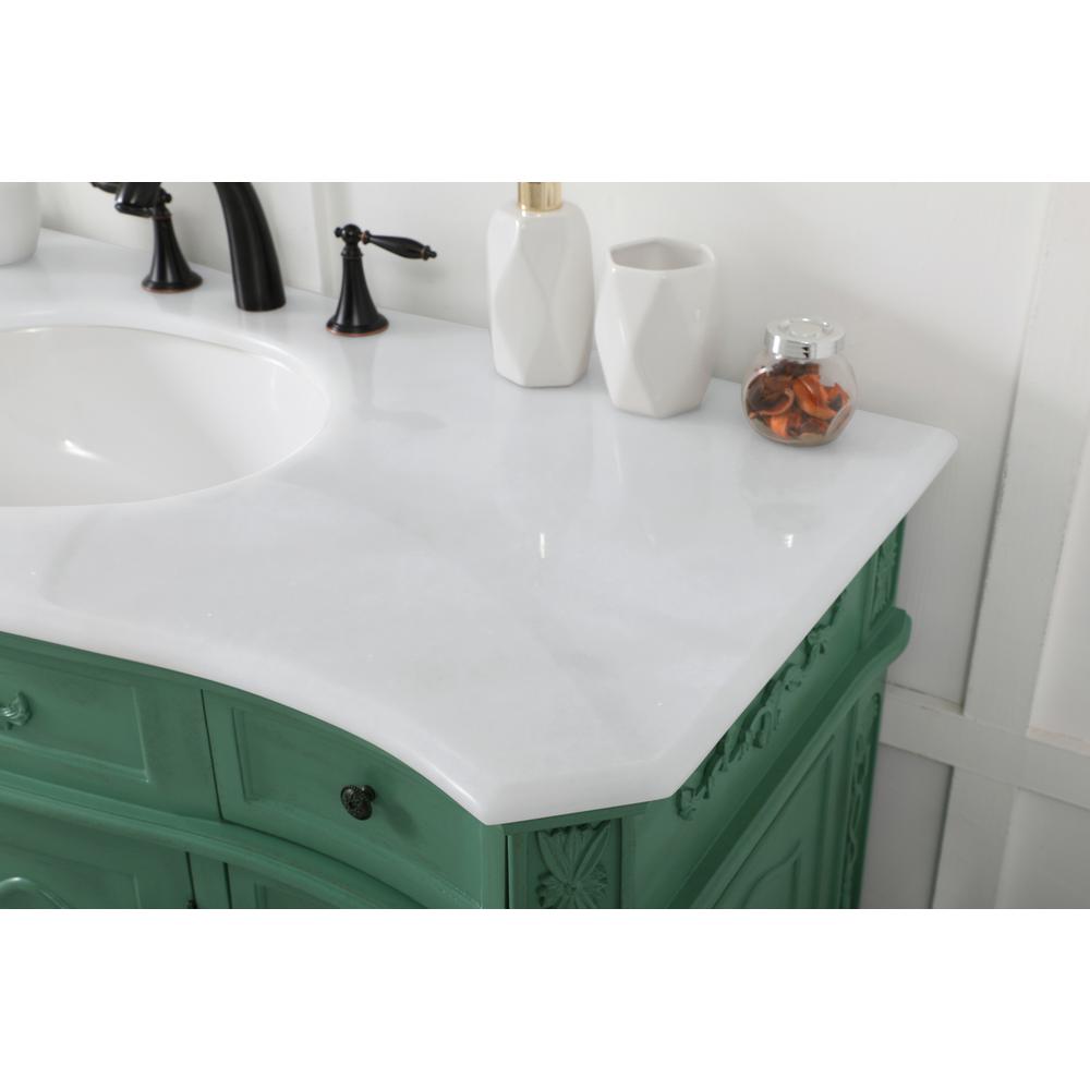 48 inch Single Bathroom vanity in vintage mint. Picture 5