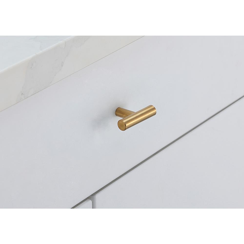 Quinn Brass T Bar Pull Multipack (set of 10). Picture 2