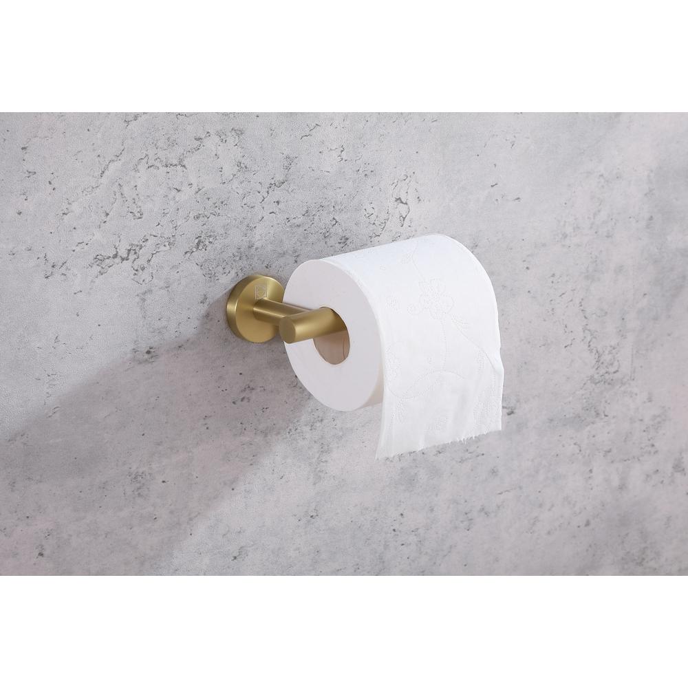 Alma 2-Piece Bathroom Hardware Set in Brushed Gold. Picture 4