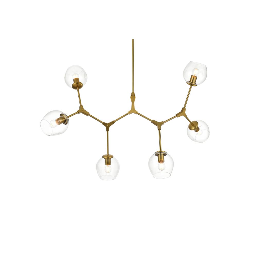 Cavoli 49 inch Chandelier in Brass. Picture 2