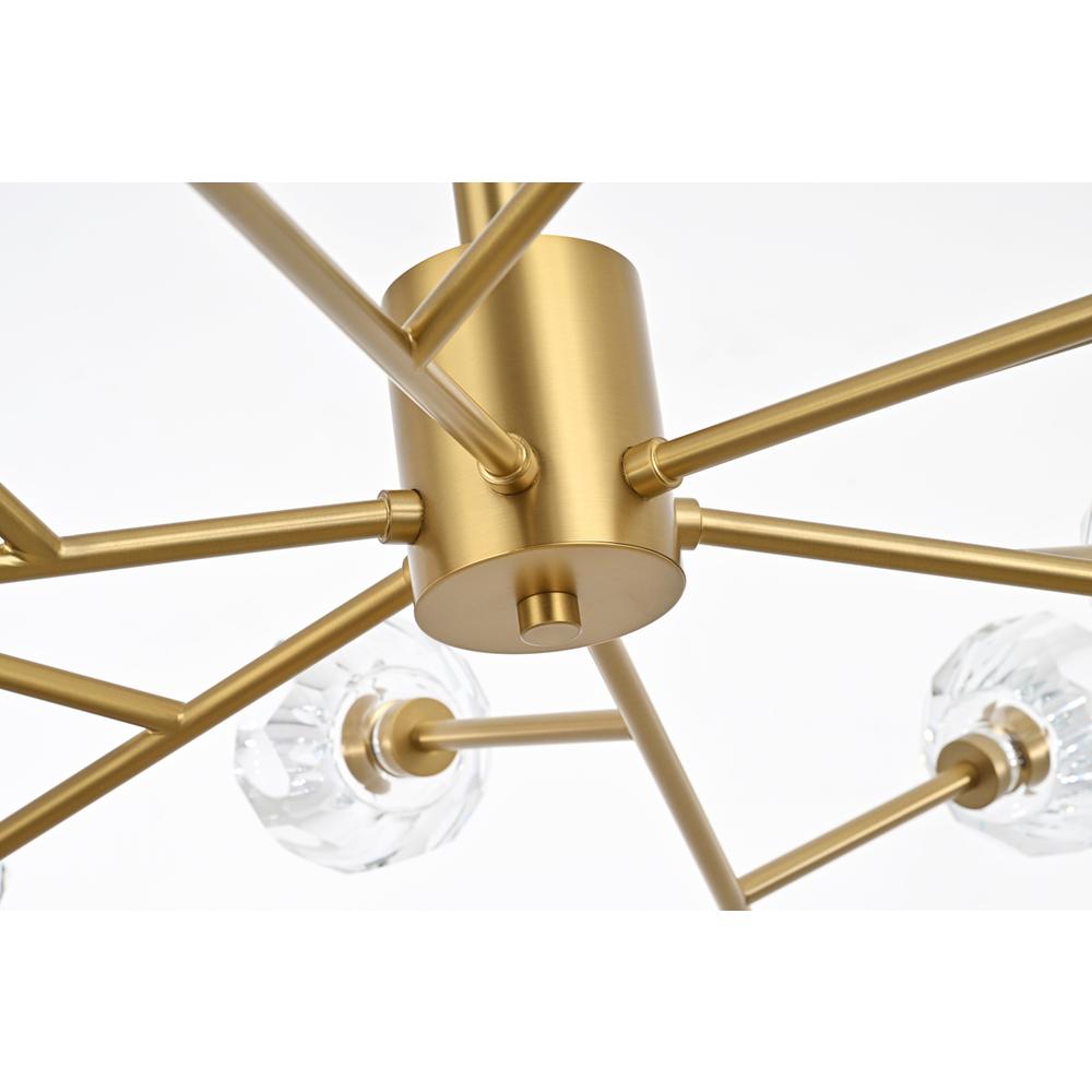 Graham 18 Light Pendant in Gold. Picture 4