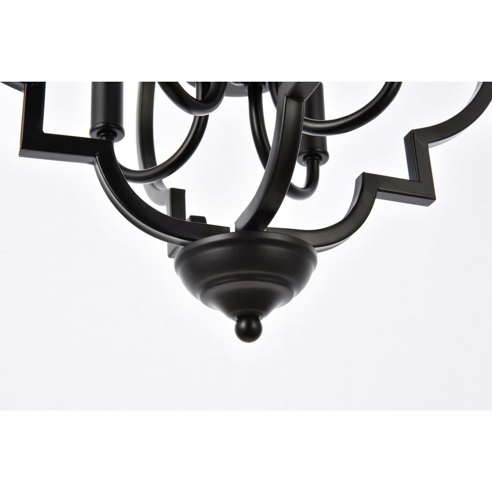 Sandara 4 lights pendant in black. Picture 3