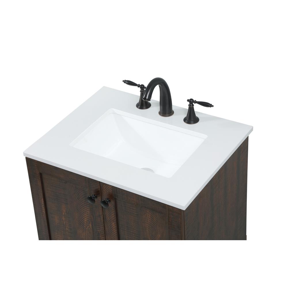 24 inch Single bathroom vanity in expresso. Picture 10