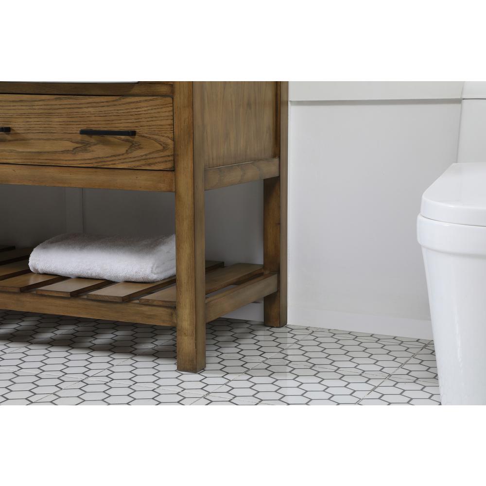 60 inch double bathroom vanity in driftwood. Picture 6