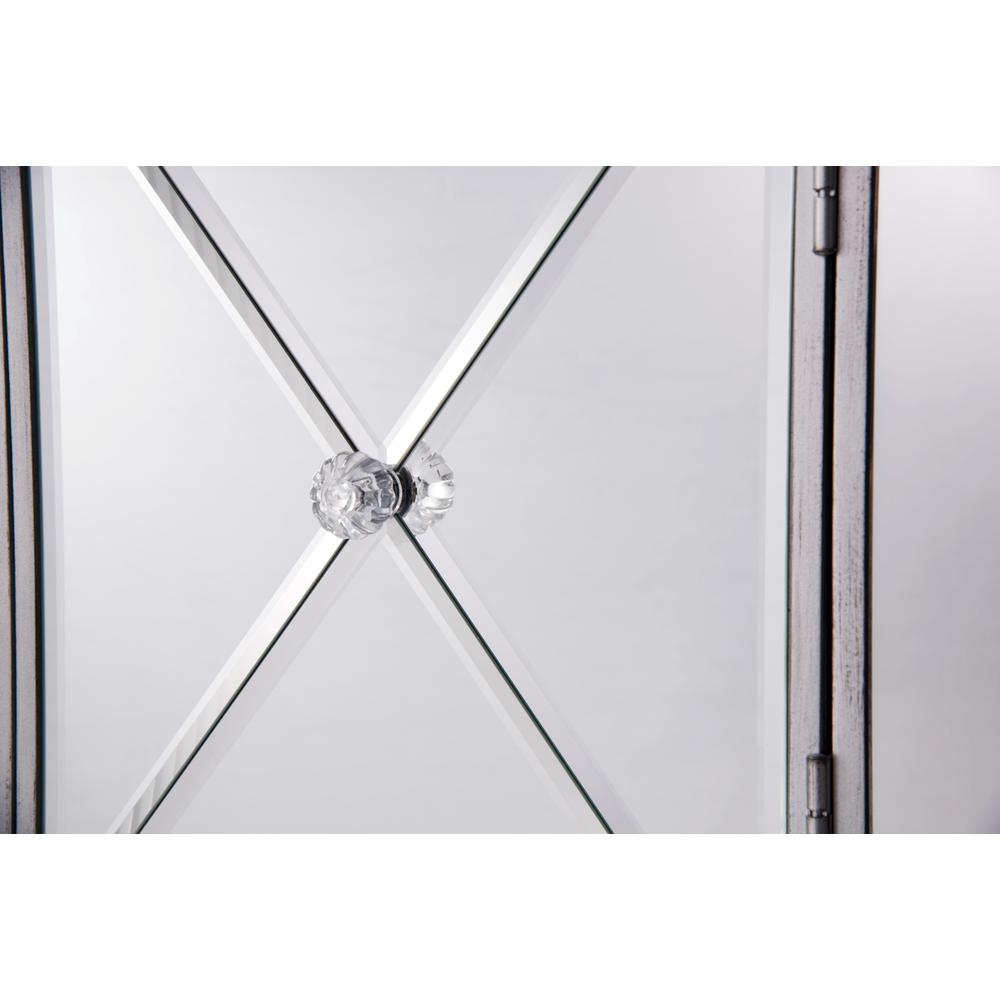 1 Drawer 2 Doors Cabinet 28 in. x 13-1/4 in. x 28-1/4 in. in silver paint. Picture 7
