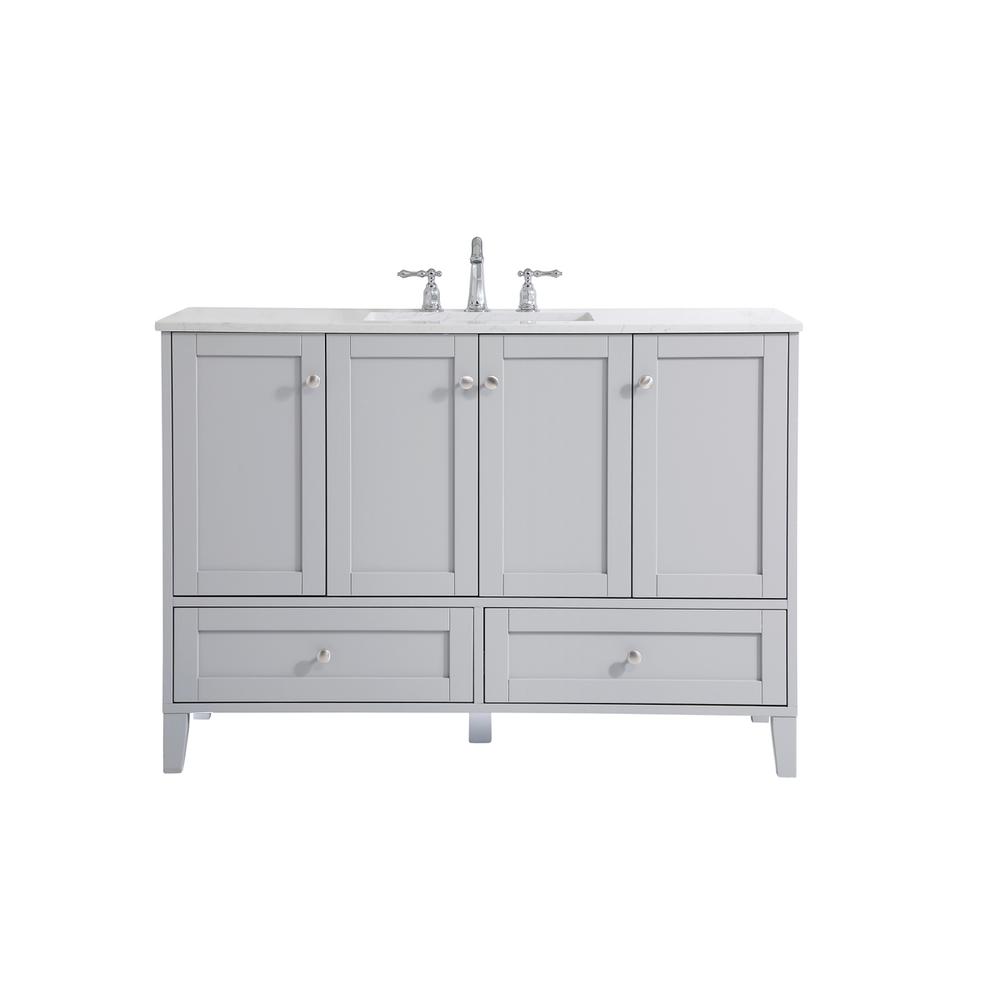 48 inch Single Bathroom Vanity in Grey. Picture 1