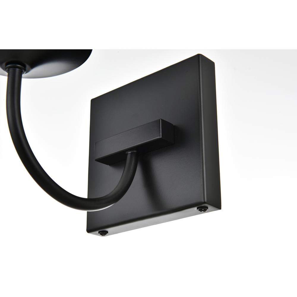Avani 1 light Black and Clear Bath Sconce. Picture 6