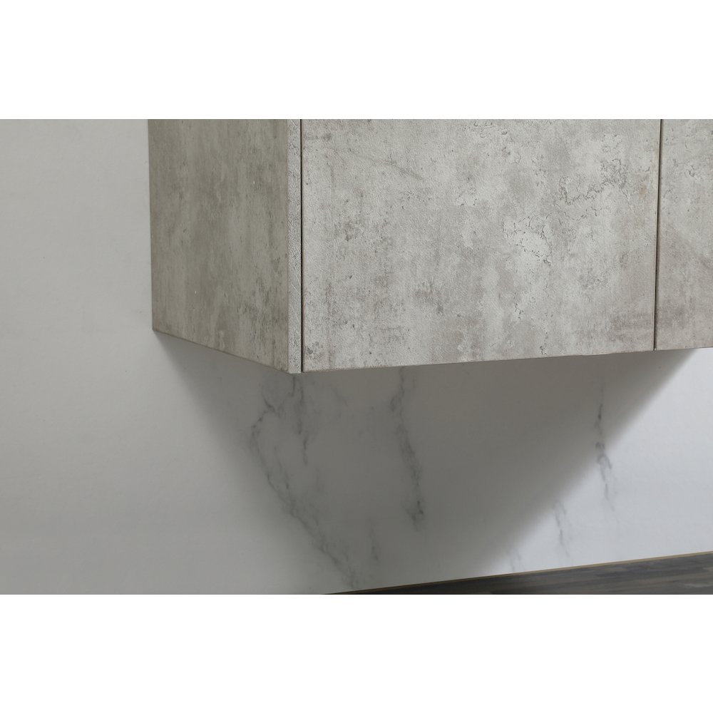 36 Inch Single Bathroom Vanity In Concrete Grey. Picture 7