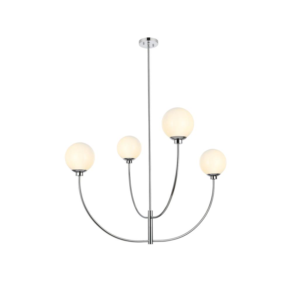 Nyomi 42 inch chandelier in Chrome. Picture 1