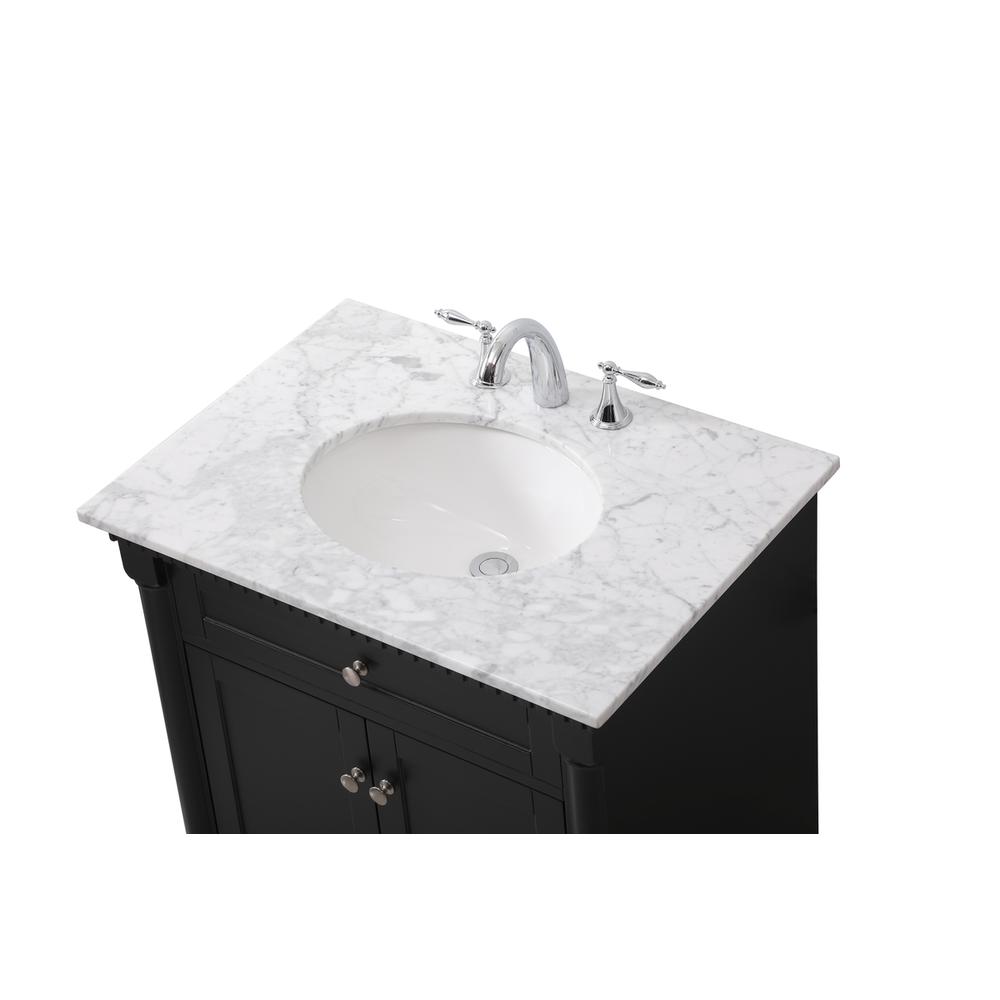 30 inch Single bathroom vanity set in black. Picture 10