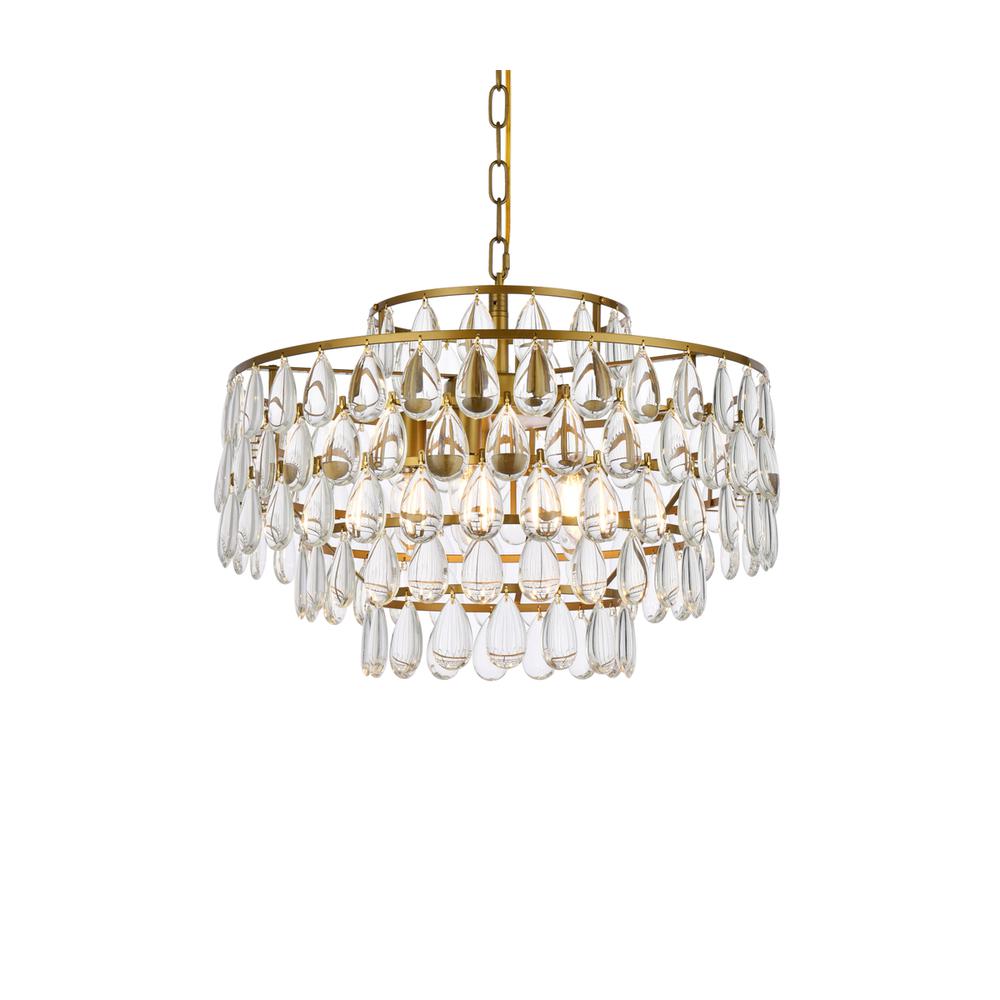 Mila 20 inch pendant in brass. Picture 2