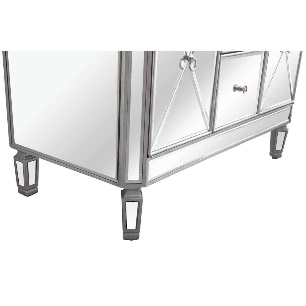 42 In. Single Bathroom Vanity Set In  Antique Silver. Picture 16