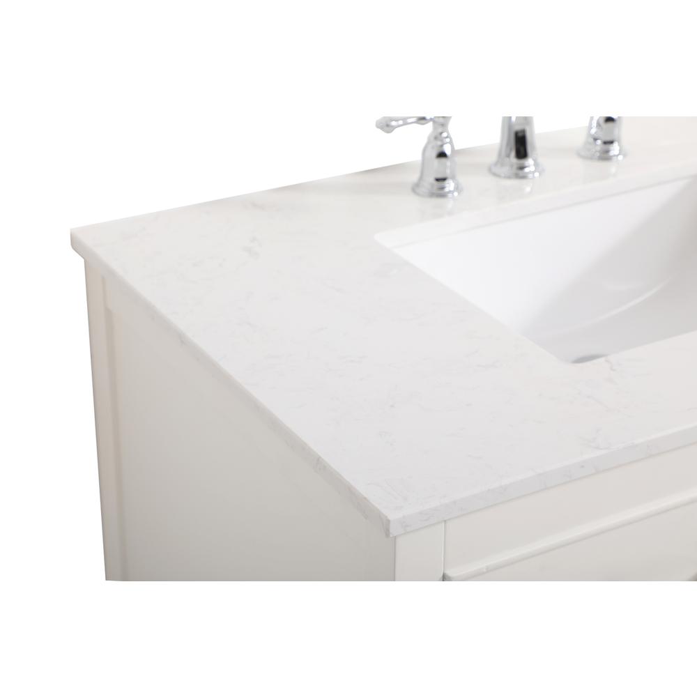 36 inch Single bathroom vanity in white. Picture 11