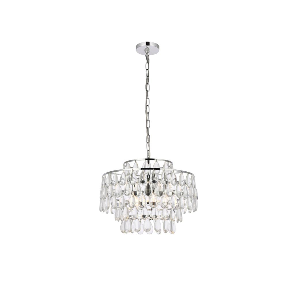 Mila 18 inch pendant in chrome. Picture 1