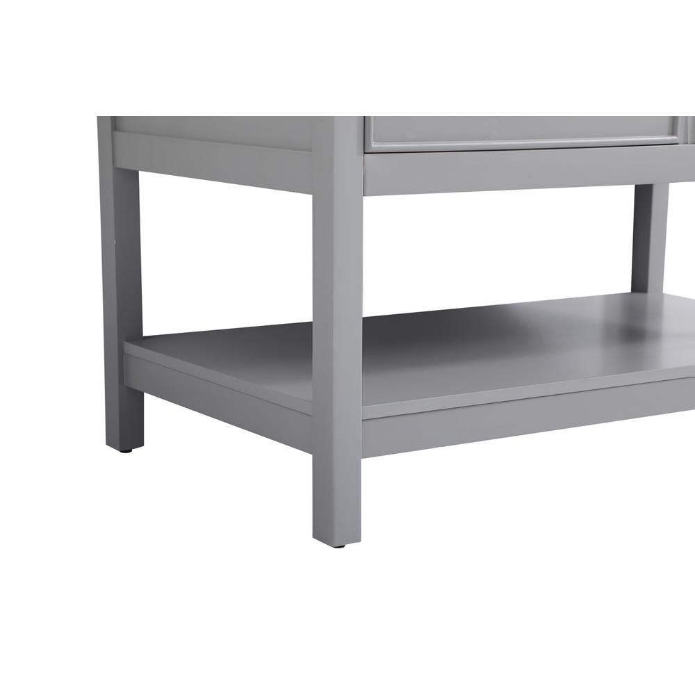 42 inch Single bathroom vanity in gray with backsplash. Picture 13