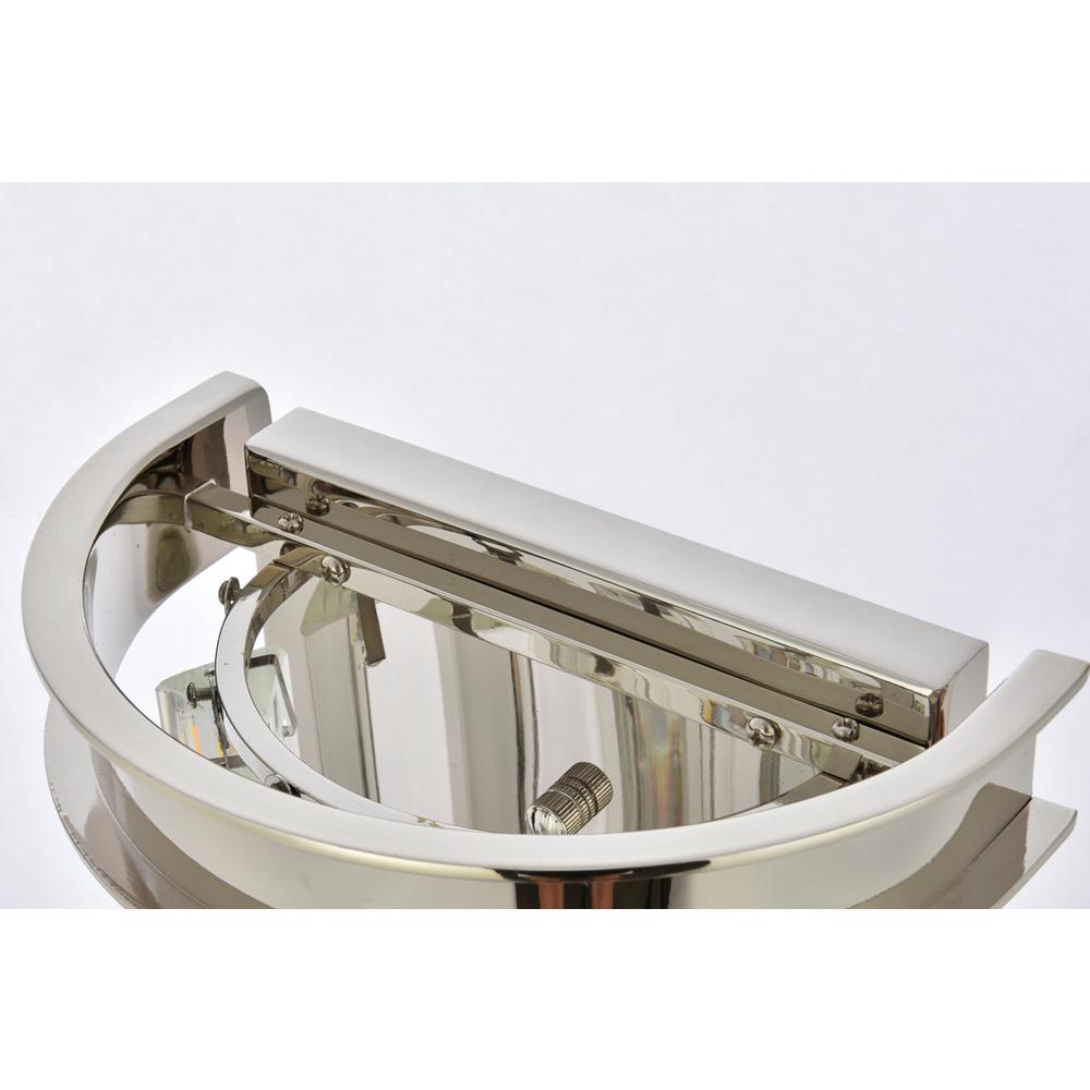 Sydney 2 light polished nickel Wall Sconce Clear Royal Cut Crystal. Picture 5