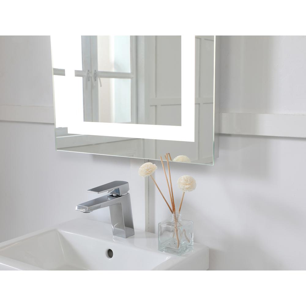LED Hardwired Mirror Rectangle W20H40 Dimmable 5000K. Picture 3