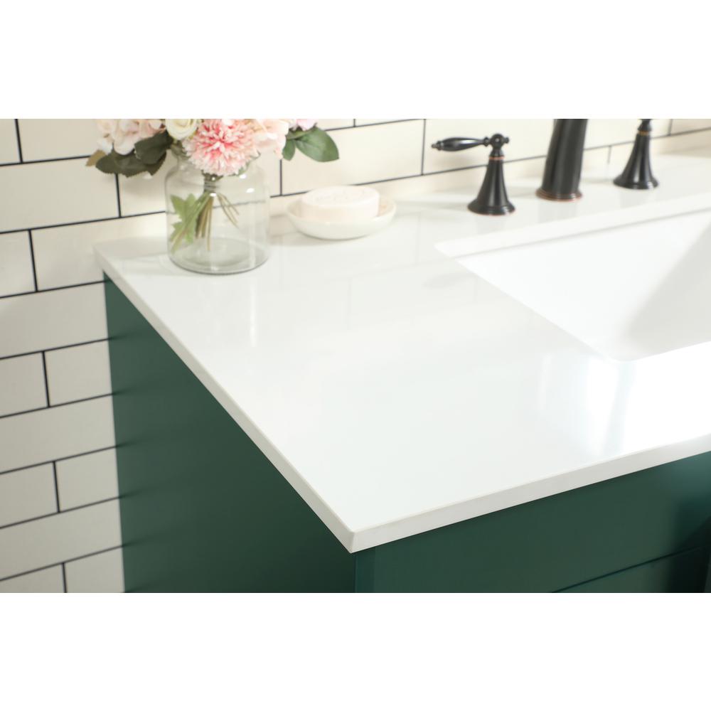 42 inch Single bathroom vanity in green. Picture 5
