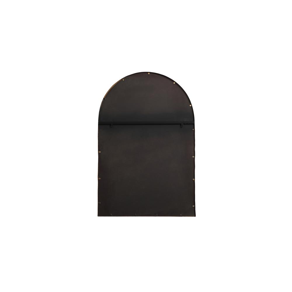 Metal frame rectangle mirror 14x28 inch in Brass. Picture 5