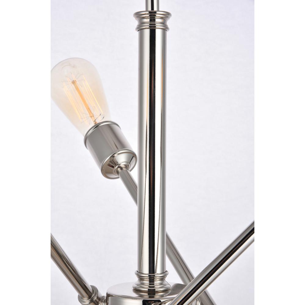 Axel 6 Lights polished Nickel Pendant. Picture 7