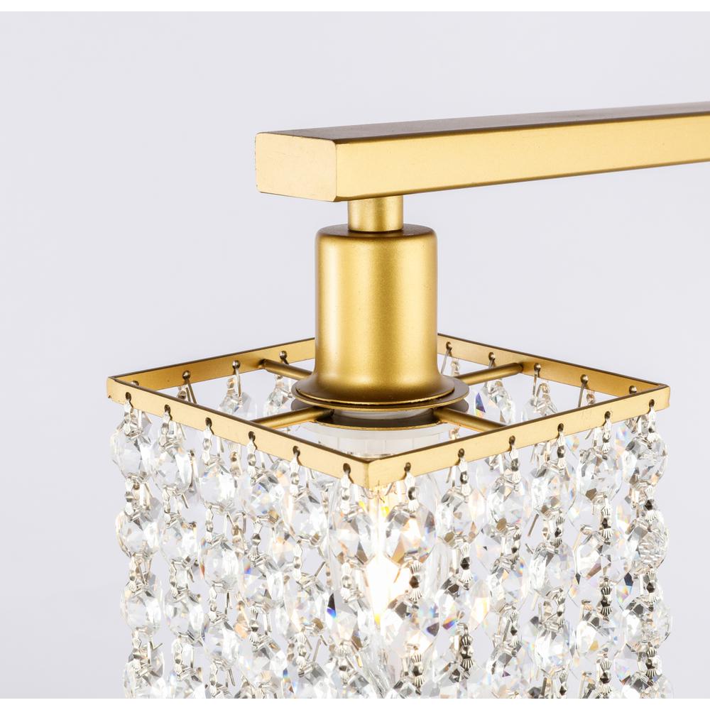 Phineas 1 light Brass and Clear Crystals wall sconce. Picture 9