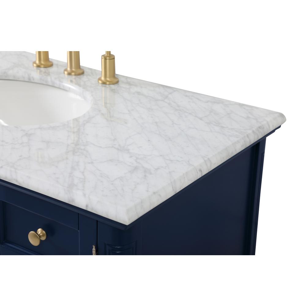 42 inch Single bathroom vanity in blue. Picture 11