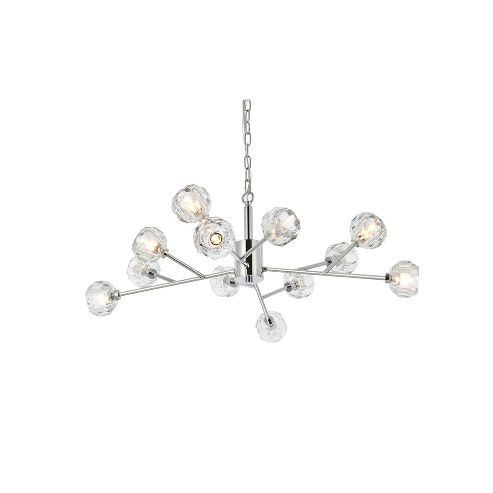 Graham 12 Light Pendant in Chrome. Picture 2