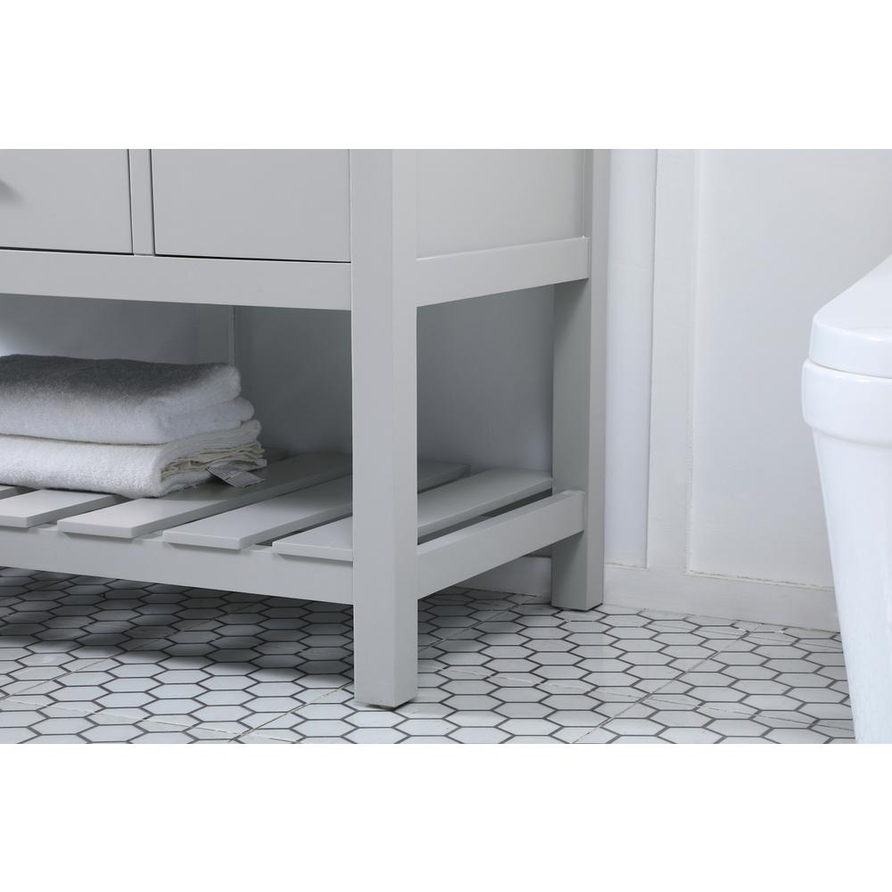 48 inch Single bathroom vanity in grey with backsplash. Picture 6