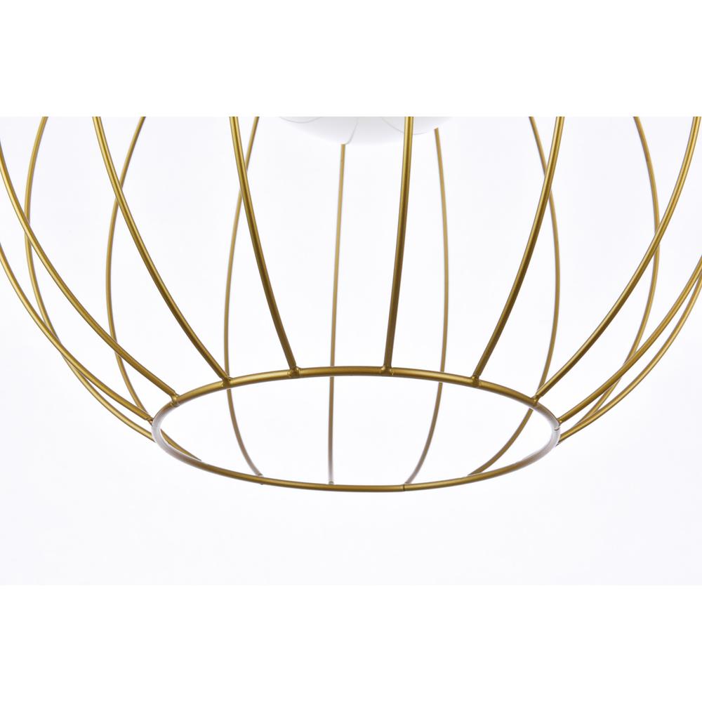 Wetzel 1 light brass pendant. Picture 3