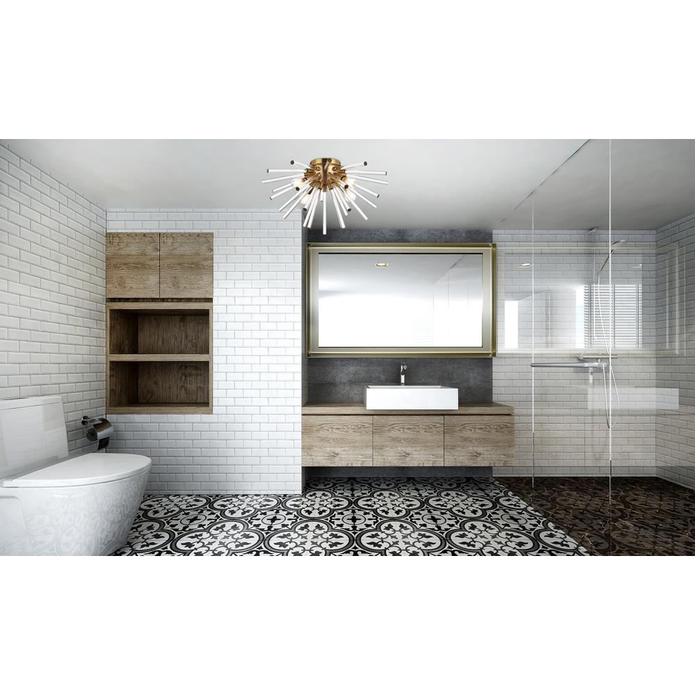 Sienna 18 Inch Crystal Rod Wall Sconce In Gold. Picture 7