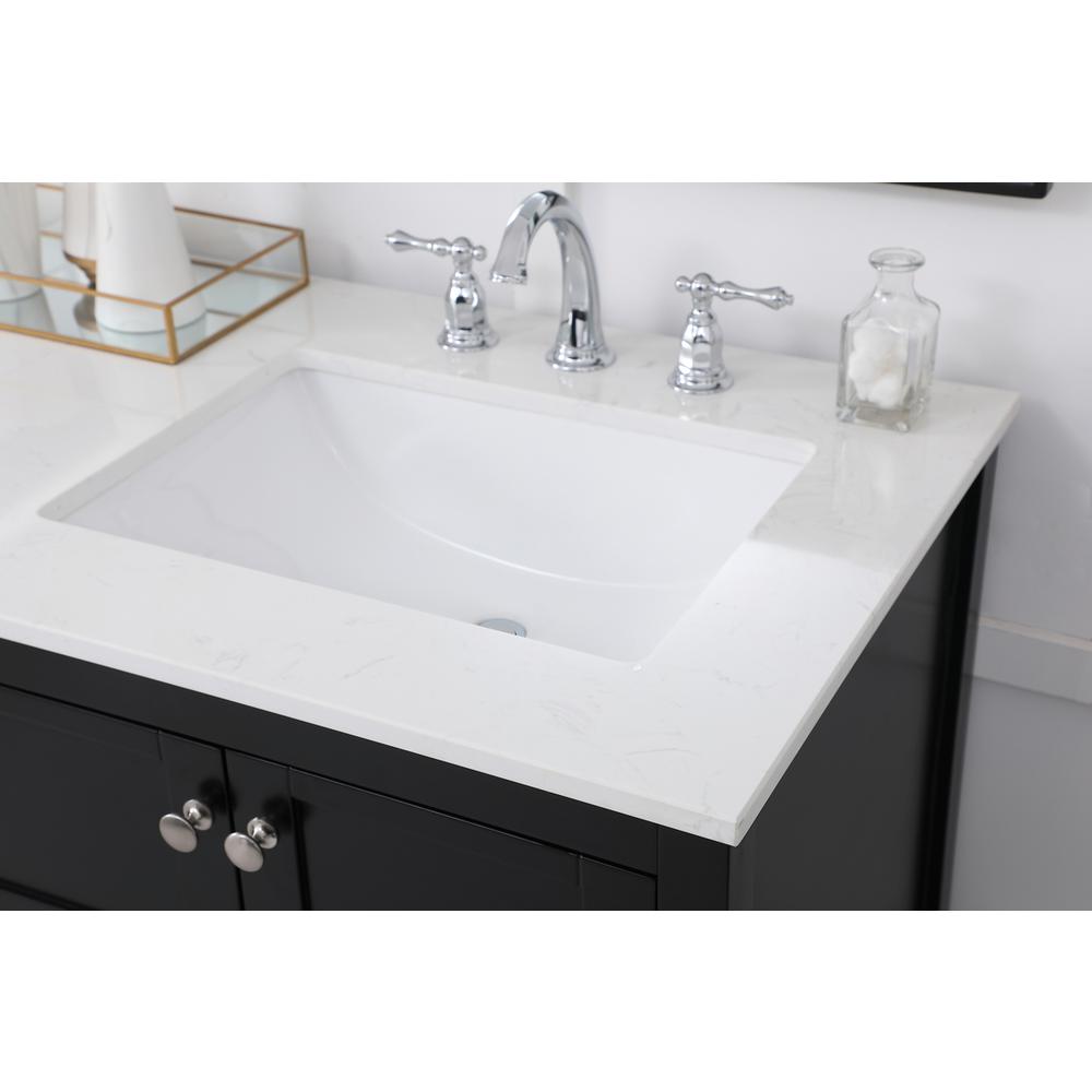 60 inch Single Bathroom Vanity in Black. Picture 5